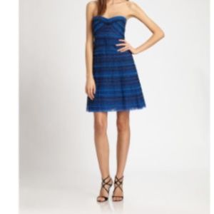 BCBG strapless blue Valentine dress Size 0